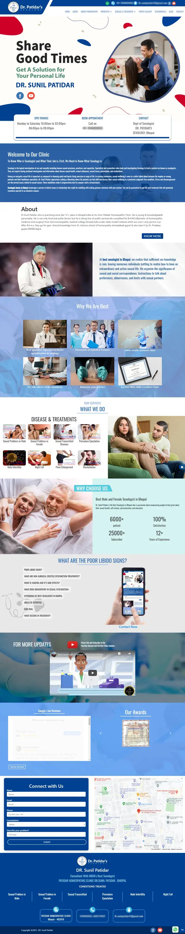 Sexologist Website Portfolio